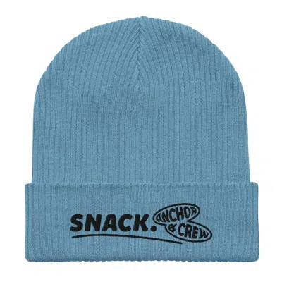Anchor & Crew Light Blue Snack Gen. Organic Cotton Embroidered Beanie - Men