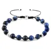 Anchor & Crew Men's Blue Sodalite Agaya Silver & Stone Beaded Macrame Bracelet In Blue