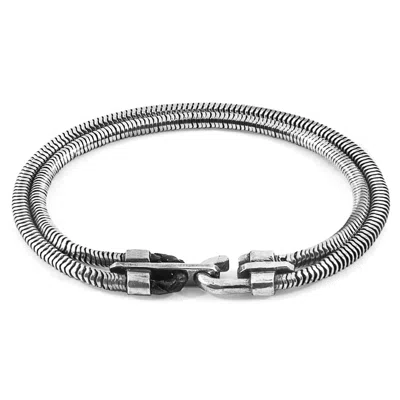 Anchor & Crew Men's Canterbury Mooring Silver Chain Bracelet - S