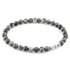Anchor & Crew Men's Grey Jasper Atrato Silver & Stone Bracelet In Gray