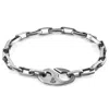 Anchor & Crew Men's Windsor Mooring Silver Chain Bracelet - M In Silver