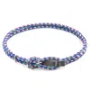 Anchor & Crew Multicoloured Think Ocean Signature Silver & Rope Bracelet - Men