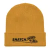 Anchor & Crew Mustard Yellow Snatch Gen. Organic Cotton Embroidered Beanie - Women In Yellow