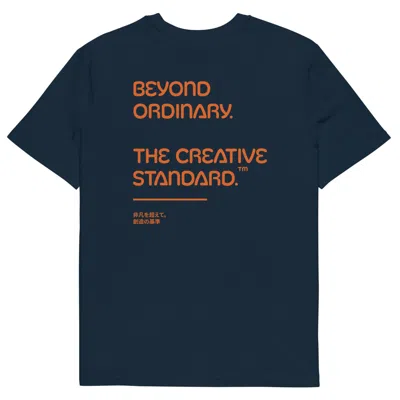 Anchor & Crew Navy Blue Beyond Ordinary Creative Standard Organic Cotton T-shirt - Men