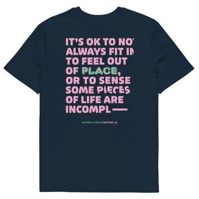 Anchor & Crew Navy Blue Five It's Ok Editions Organic Cotton T-shirt - Men