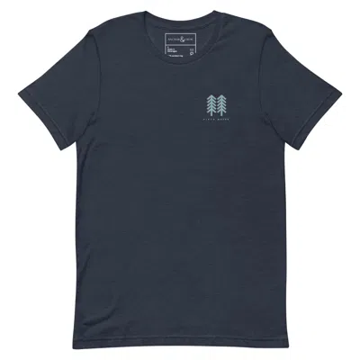 Anchor & Crew Navy Blue One Field Notes Organic Cotton T-shirt - Men