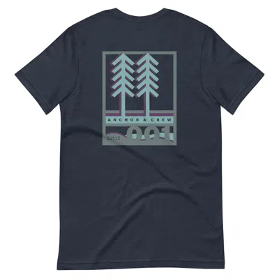 Anchor & Crew Navy Blue One Field Notes Organic Cotton T-shirt - Women