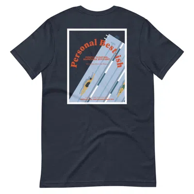 Anchor & Crew Navy Blue Personal Best-ish Swimming League Organic Cotton T-shirt - Women