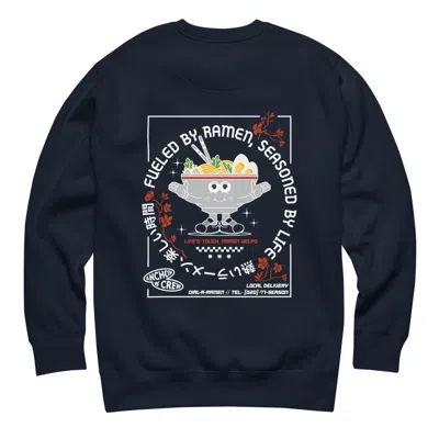 Anchor & Crew Navy Blue Ramen House Dial-a-local Organic Cotton Sweatshirt - Women