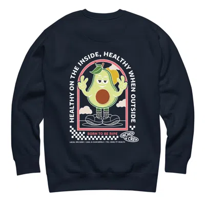 Anchor & Crew Navy Blue Ripe Avocado Dial-a-local Organic Cotton Sweatshirt - Women