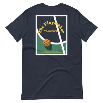 Anchor & Crew Navy Blue The Playmaker Basketball Club League Organic Cotton T-shirt - Men