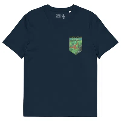 Anchor & Crew Navy Blue Think Ocean Orangutan Love The Planet Organic Cotton T-shirt - Men