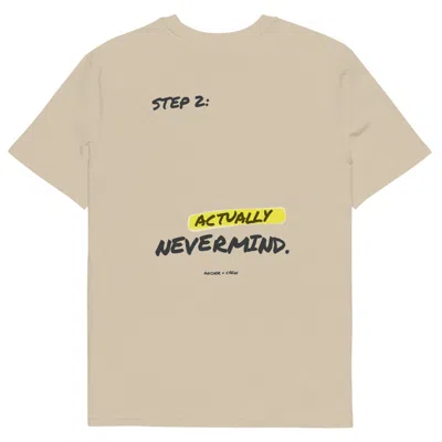 Anchor & Crew Neutrals Desert Dust Actually Nevermind Annotations Organic Cotton T-shirt - Men