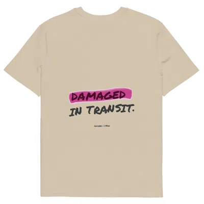 Anchor & Crew Neutrals Desert Dust Out For Delivery Annotations Organic Cotton T-shirt - Women