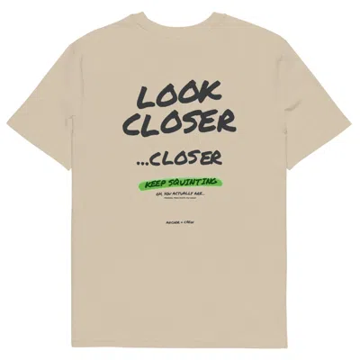 Anchor & Crew Neutrals Desert Dust Small Print Annotations Organic Cotton T-shirt - Women
