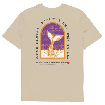 Anchor & Crew Neutrals Desert Dust Think Ocean Eight Japan Gurafiku Organic Cotton T-shirt - Women