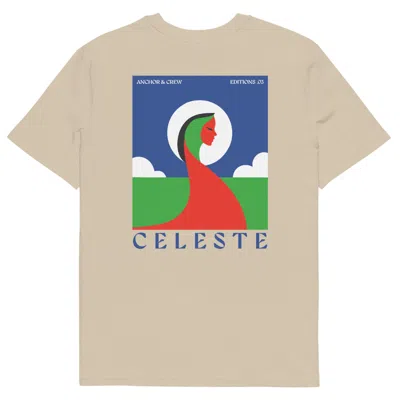 Anchor & Crew Neutrals Desert Dust Three Celeste Editions Organic Cotton T-shirt - Women