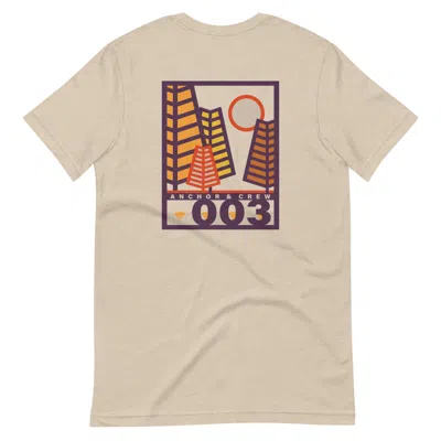 Anchor & Crew Neutrals Desert Dust Three Field Notes Organic Cotton T-shirt - Men