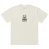 Anchor & Crew Neutrals Faded Bone Ocean Drift Surf Explore Co. Oversized Cotton T-shirt - Women In White