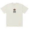Anchor & Crew Neutrals Faded Bone Panoramic Peaks Explore Co. Oversized Cotton T-shirt - Women In White