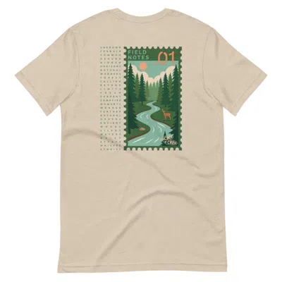 Anchor & Crew Neutrals Heather Dust Field Notes Postmark Organic Cotton T-shirt - Men