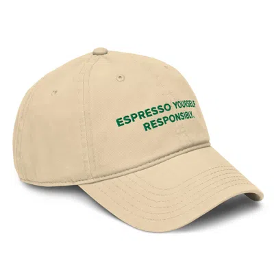 Anchor & Crew Neutrals Natural Gustatory Espresso Yourself Responsibly. Cotton Embroidered Cap - Men
