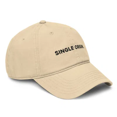 Anchor & Crew Neutrals Natural Gustatory Single Origin. Cotton Embroidered Cap - Women In Brown