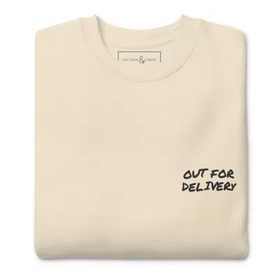 Anchor & Crew Neutrals Natural Out For Delivery Annotations Organic Cotton Sweatshirt - Women