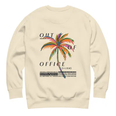 Anchor & Crew Neutrals Natural Out Of Office Passenger Organic Cotton Sweatshirt - Men