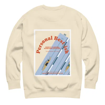 Anchor & Crew Neutrals Natural Personal Best-ish Swimming Club League Organic Cotton Sweatshirt - Men