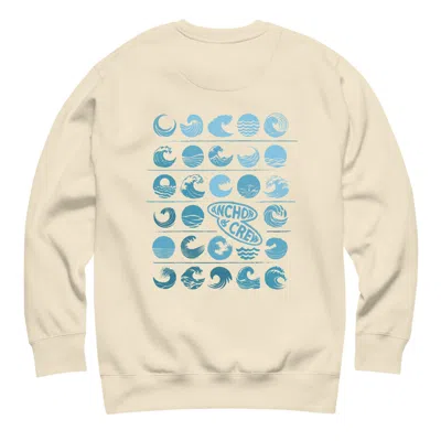 Anchor & Crew Neutrals Natural Surf N Waves Passenger Organic Cotton Sweatshirt - Men