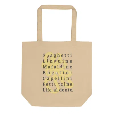 Anchor & Crew Neutrals Neutral Eleven Life, Al Dente Editions Recycled Cotton Tote Bag - Women