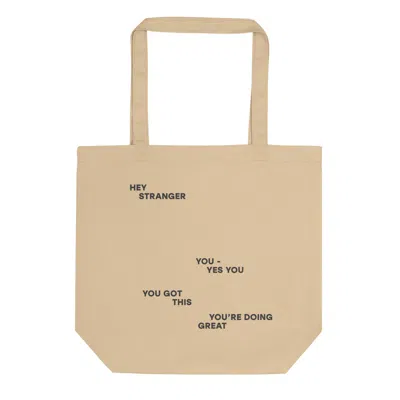 Anchor & Crew Neutrals Neutral Seven You Are Enough X Mental Health Editions Recycled Cotton Tote Bag - Men