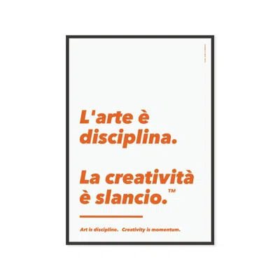 Anchor & Crew Orange / White Art & Momentum Creative Standard Matte Art Print In Multi
