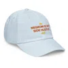 Anchor & Crew Pastel Blue Negroni Is My Side Hustle Club Chino Embroidered Cap - Women In Blue