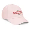 Anchor & Crew Pastel Pink Bloody Mary Is My Side Hustle Club Chino Embroidered Cap - Men In Pink