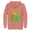 Anchor & Crew Pink Dusty Rose Great Wall Of China Landmark Cotton Blend Hoodie - Women In Pink