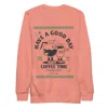 Anchor & Crew Pink Dusty Rose Gustatory Have A Good Day Cotton Blend Embroidered Sweatshirt - Women In Pink