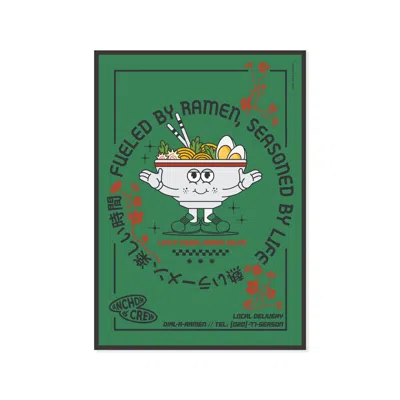 Anchor & Crew Ramen House Dial-a-local Matte Art Print In White