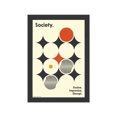 Anchor & Crew Society Improvisation Formhaus Matte Art Print In White
