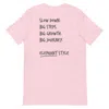 Anchor & Crew Soft Pink Think Ocean Elephant Aspirations Cotton Embroidered T-shirt - Women In Pink