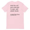 Anchor & Crew Soft Pink Think Ocean Orangutan Aspirations Cotton Embroidered T-shirt - Women In Pink