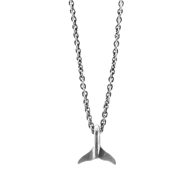Anchor & Crew Think Ocean Little Whale Silver Necklace Pendant - Women