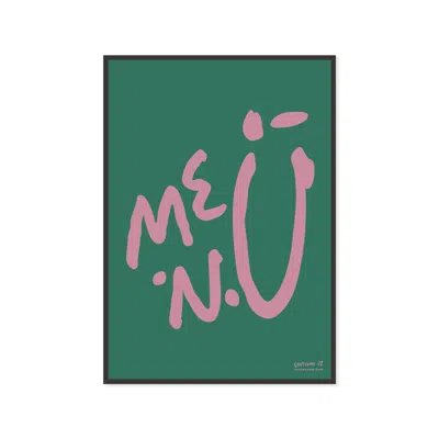 Anchor & Crew Twelve Me.n.u Editions Matte Art Print In Green