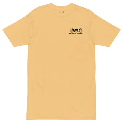 Anchor & Crew Vintage Yellow Gustatory Originals Because No Good Day... Heavy Cotton Embroidered T-shirt - Men