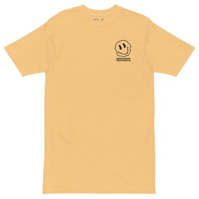 Anchor & Crew Vintage Yellow Gustatory Originals Have A Nice Day Heavy Cotton Embroidered T-shirt - Men