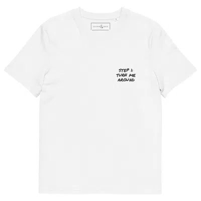 Anchor & Crew White Actually Nevermind Annotations Organic Cotton T-shirt - Men