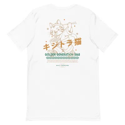 Anchor & Crew White Eight Kijitora Cat Japan Era Organic Cotton T-shirt - Women