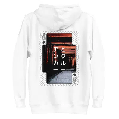 Anchor & Crew White Four Japan Gurafiku Cotton Blend Hoodie - Women