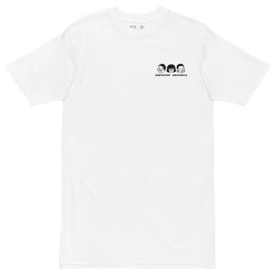 Anchor & Crew White Gustatory Originals Because No Good Day... Heavy Cotton Embroidered T-shirt - Men